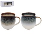 REACTIVE GLAZE S2 MUGS 2ASST