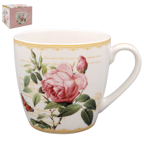REDOUTE ROSE BREAKFAST MUG