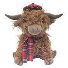 HIGHLAND COW DOORSTOP TARTAN