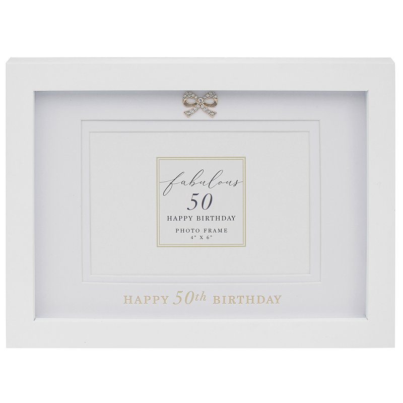 HAPPY 50TH BIRTHDAY FRAME 4X6 Lesser & Pavey
