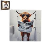 HIGHLAND COW LOO COASTER