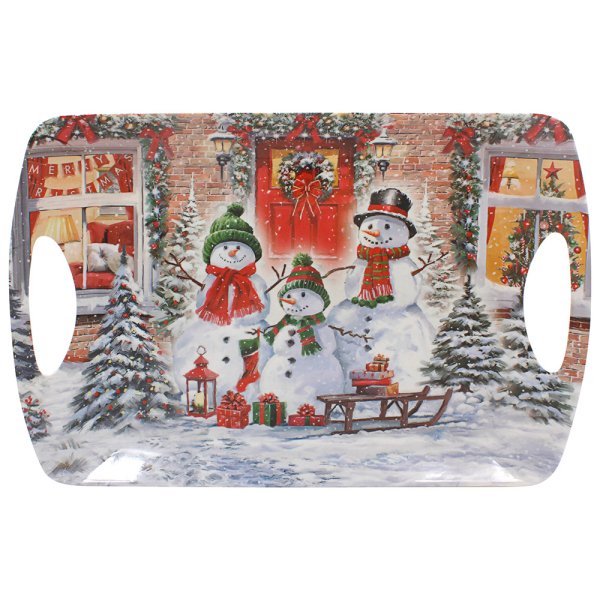 SNOWMEN TRAY LARGE