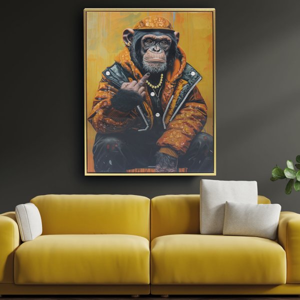 CHIMP LIFE WALL ART