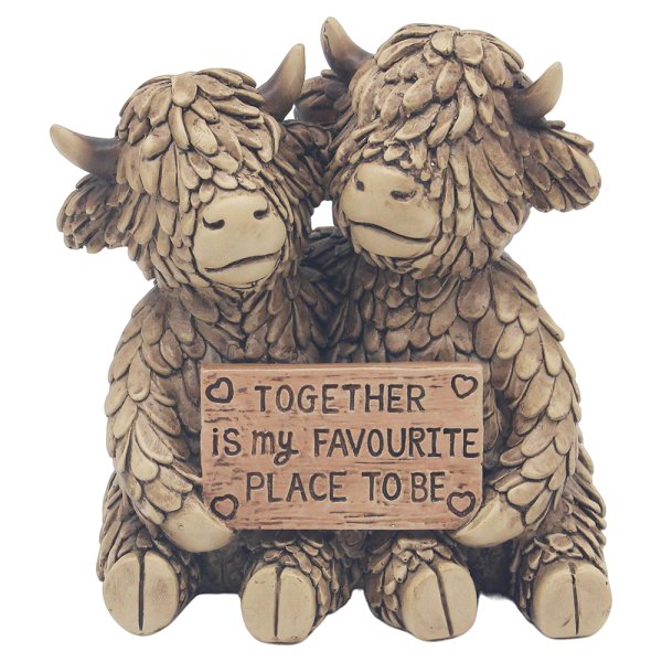 HUGHIE HIGHLAND COW FAVE PLACE