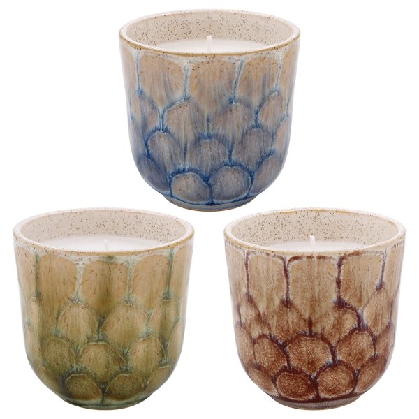 REACTIVE GLAZE CANDLES SET 3