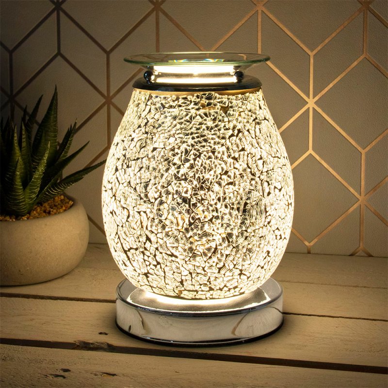 DESIRE AROMA LAMP SILV MOSAIC Lesser & Pavey