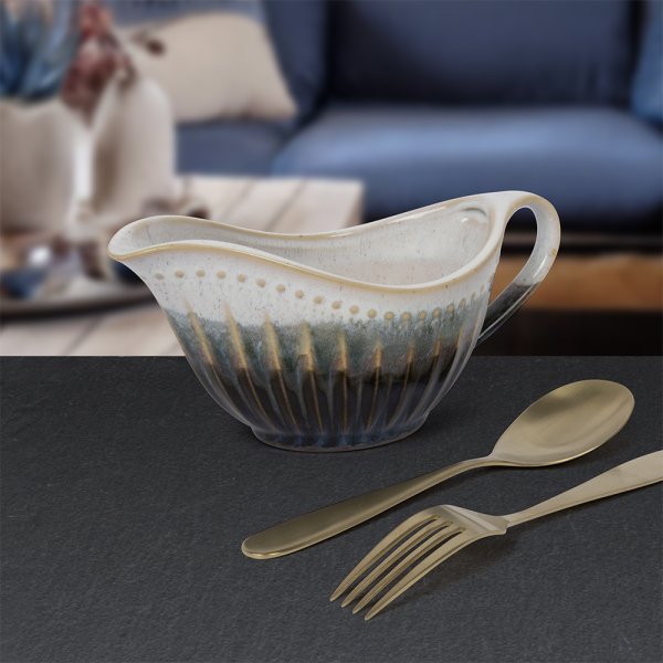 REACTIVE GLAZE GRAVY BOAT