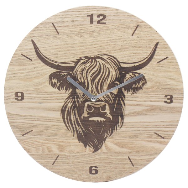 HIGHLAND COW CLOCK