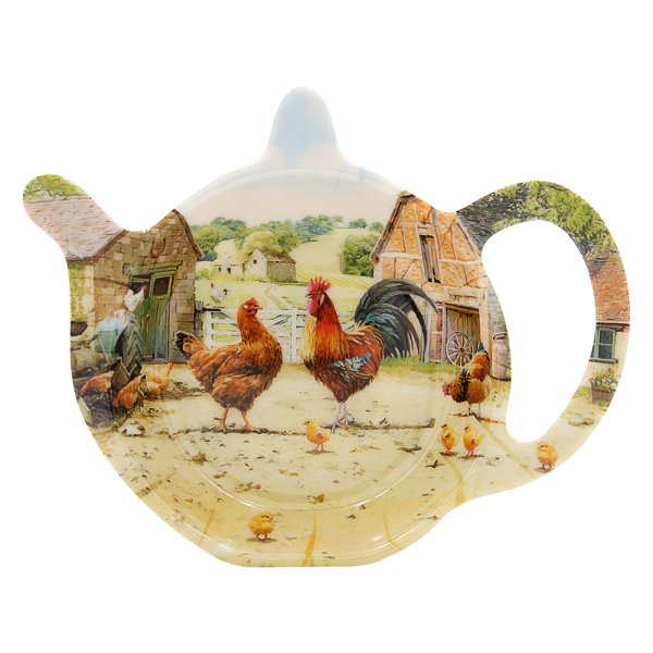 COCKEREL & HEN TEABAG TIDY