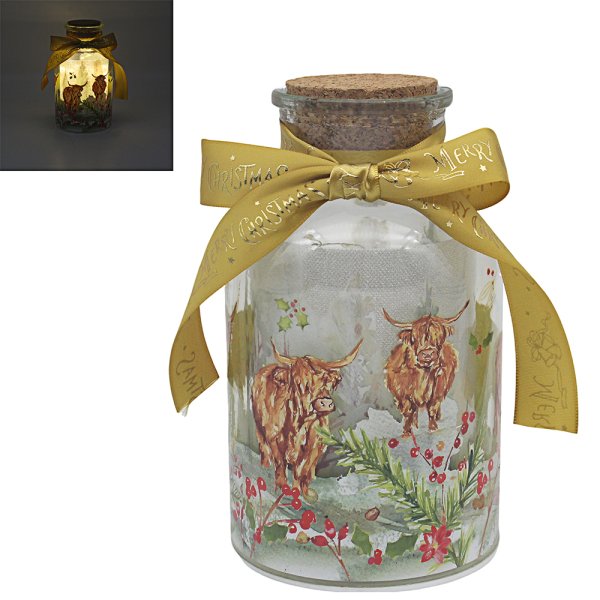 HIGHLAND COW LED BOTTLE
