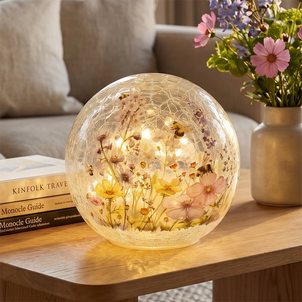 BEES LED GLASS GLOBE