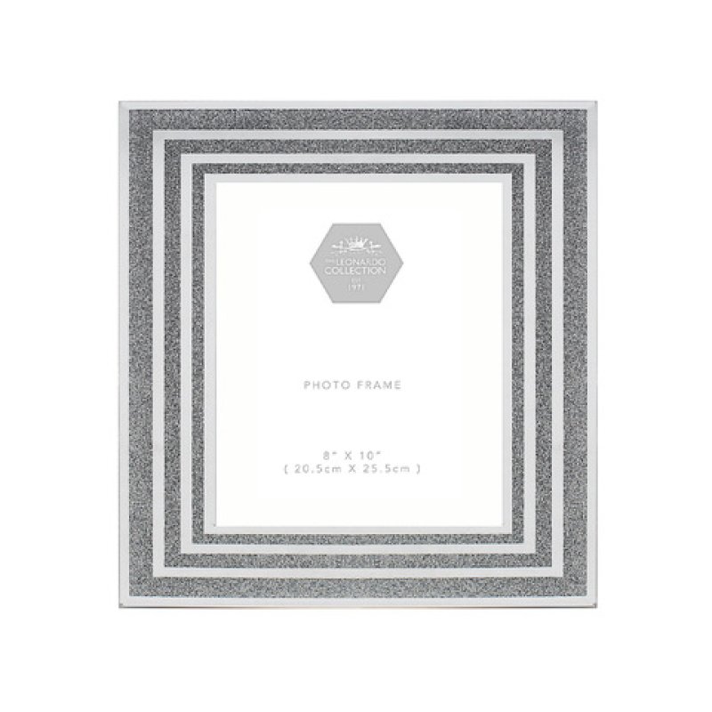 SILVER GLITTER FRAME 8X10 Lesser & Pavey