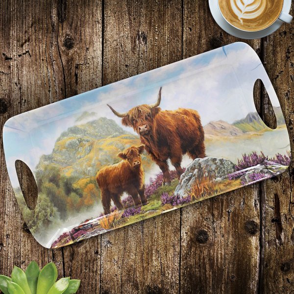 HIGHLAND COW TRAY MEDIUM