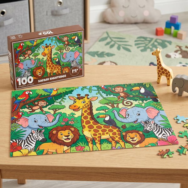 SAFARI JIGSAW PUZZLE 100PCS