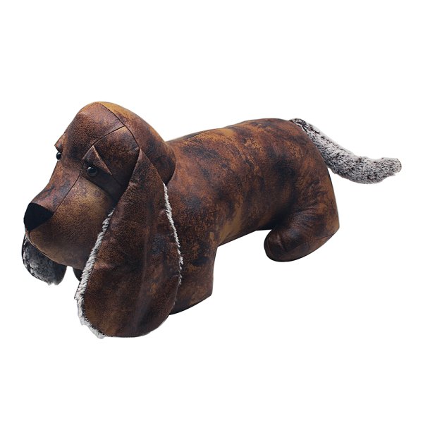 DACHSHUND DOORSTOP XL BROWN