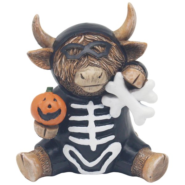 HALLOWEEN HIGHLAND COW BONE