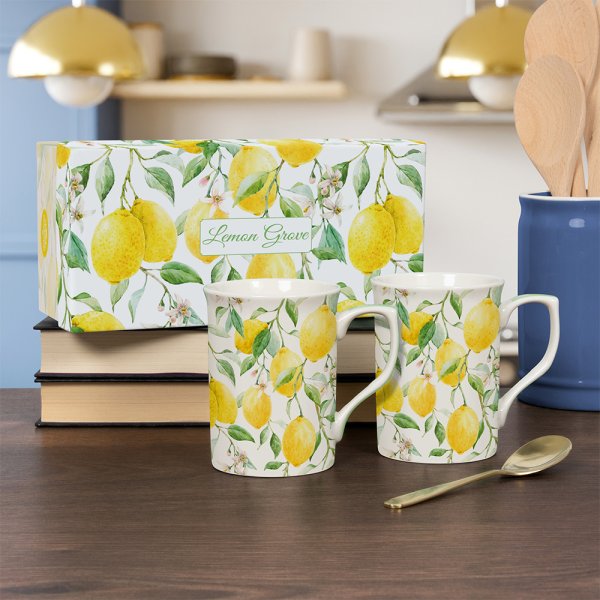 LEMON GROVE MUGS SET 2