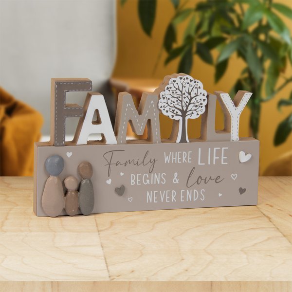 FAMILY STANDING PLAQUE
