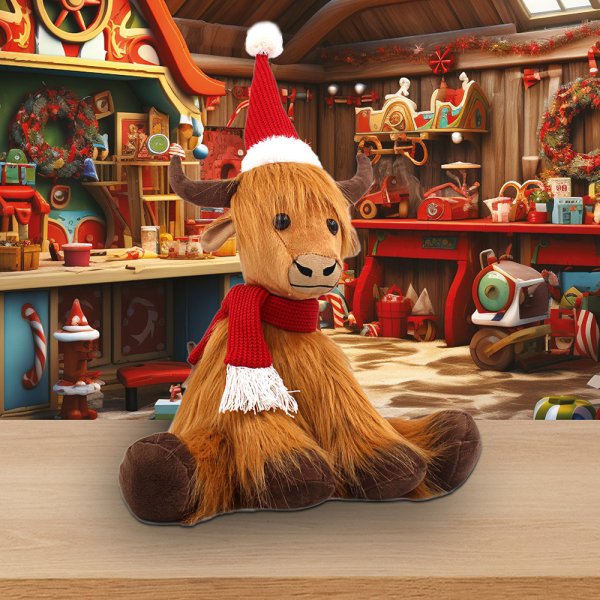 HIGHLAND COW SITTING DANCING