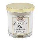 HAPPY BIRTHDAY 80TH CANDLE