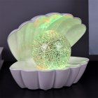 SEASHELL GLITTER LAMP WHITE