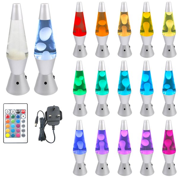 LAVA LED LAMP SILVER