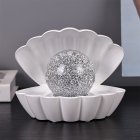 SEASHELL GLITTER LAMP WHITE