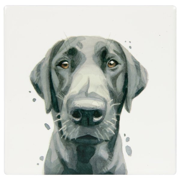 BLACK LABRADOR COASTER