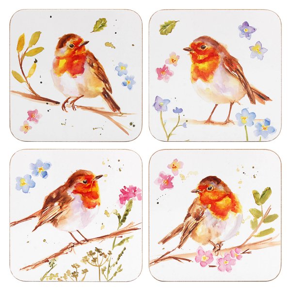 ROBINS COASTERS SET4 4ASST