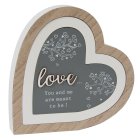 LOVE 3D HEART PLAQUE