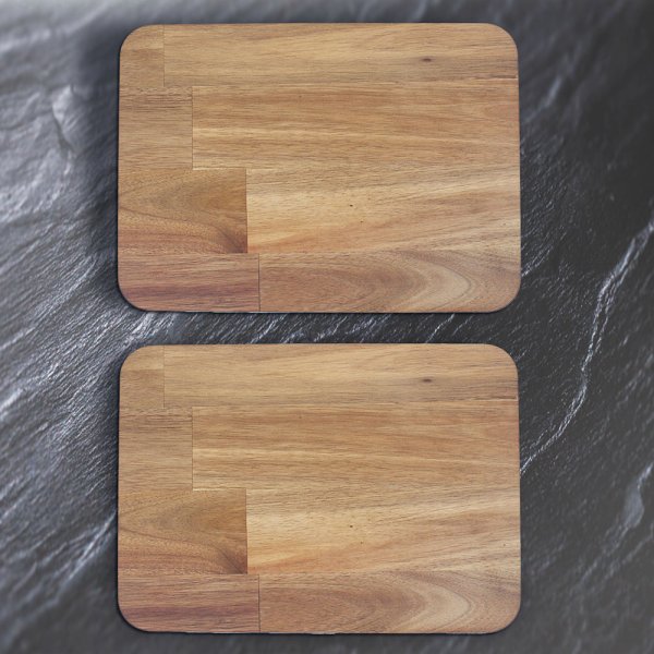 WOOD PLACEMATS SET 2