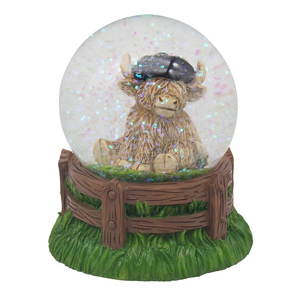 HIGHLAND COW CAP WATER GLOBE
