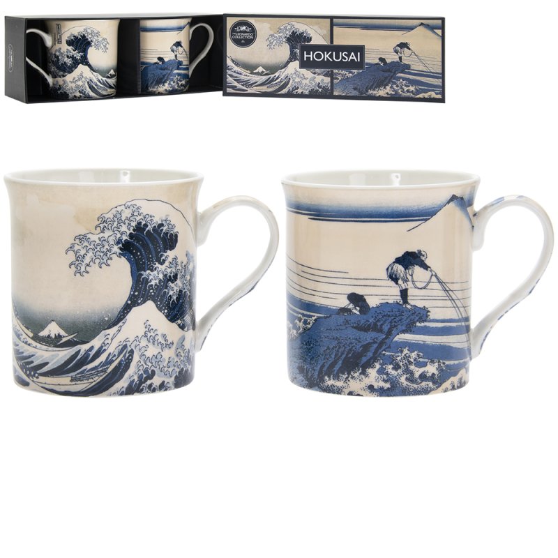FUJI WAVE MUGS SET OF 2 Lesser & Pavey