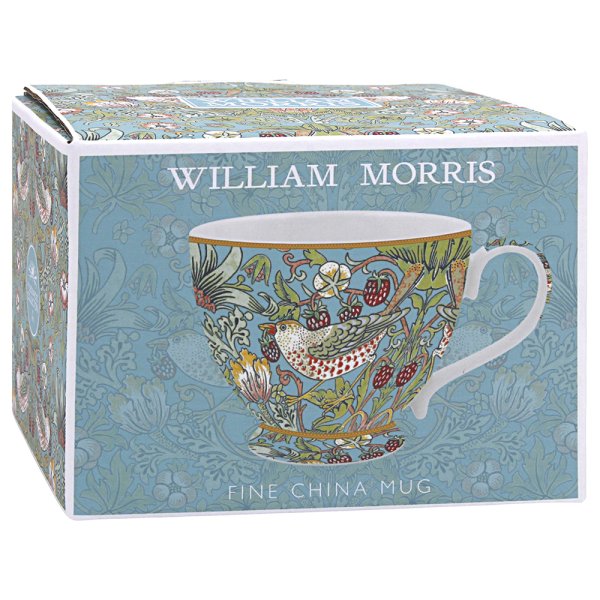 STRAWBERRY THIEF FOOTED MUG