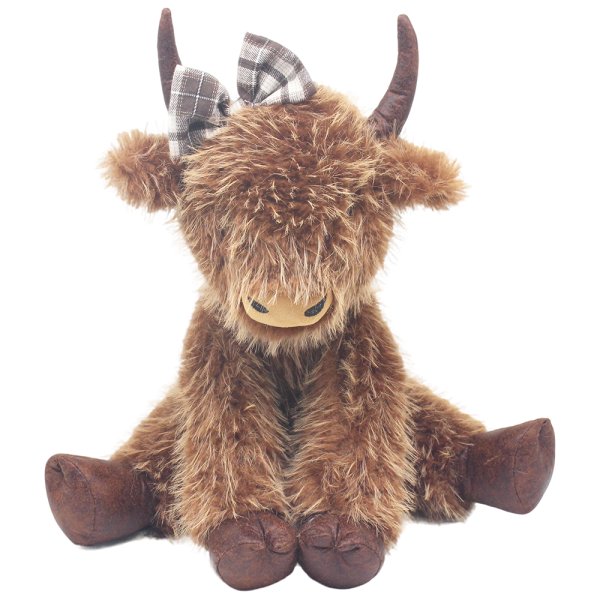 HIGHLAND COW DOORSTOP HATTY