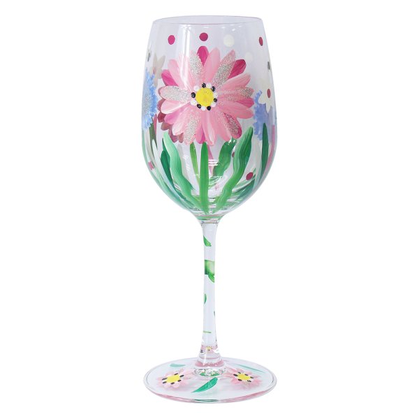 ALLIUMS & BEES WINE GLASS