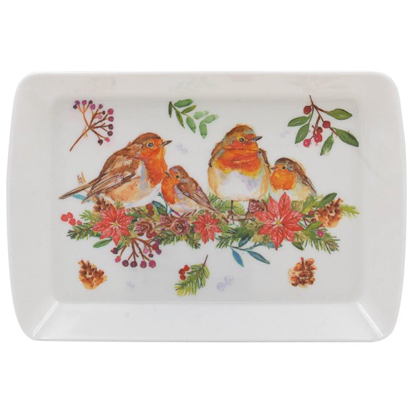 WINTER ROBINS TRAY SMALL