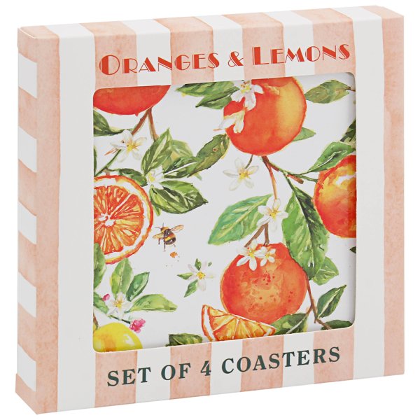 ORANGES & LEMONS COASTERS S4