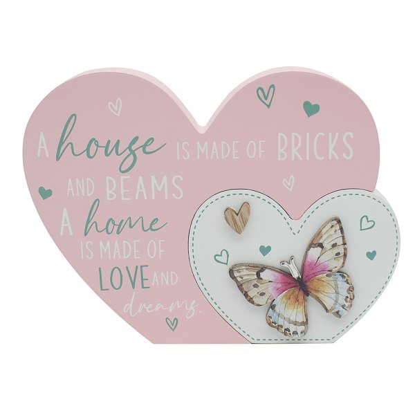 "HOUSE" HEART PLAQUE
