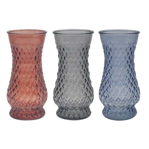 GLASS VASE 3 ASST