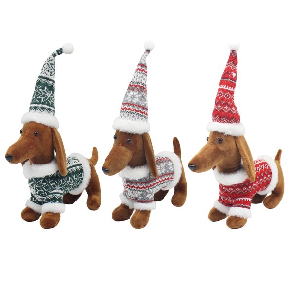 XMAS DACHSHUND M 3ASST