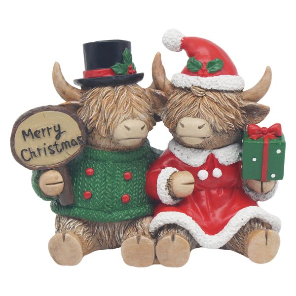 XMAS HIGHLAND COWS