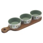 SNACK DISHES ON TRAY OLIVES