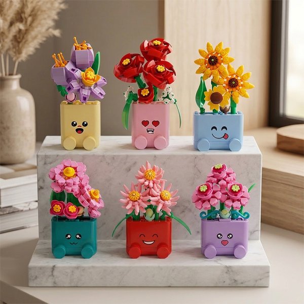 MINIBRICKS FLOWER 6ASST