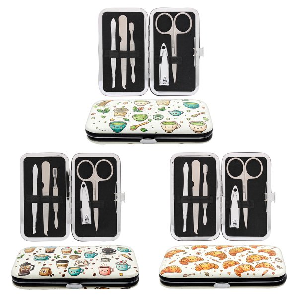 COFFEE SHOP MANICURE SET 3 ASS