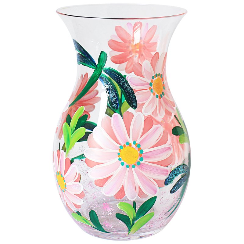 DAISIES & DRAGONFLIES VASE Lesser & Pavey