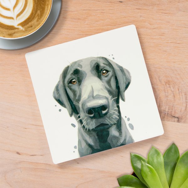 BLACK LABRADOR COASTER