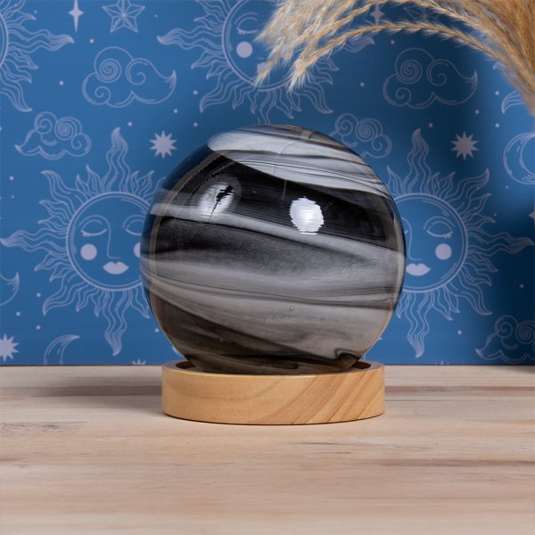 COSMIC PLANET LAMP GREY 12CM