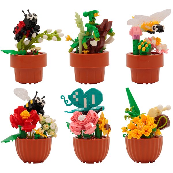 MINIBRICKS FLOWERS 6 ASST