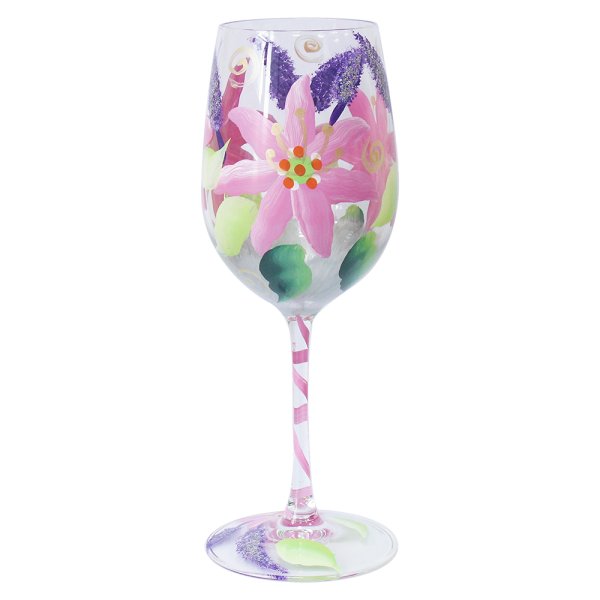 LILIES WINE GLASS